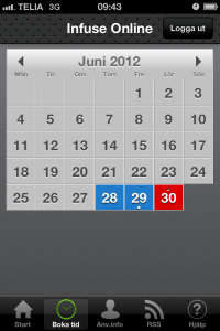 infuse mobile kalender