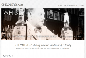 webbsida till Chevaleresk
